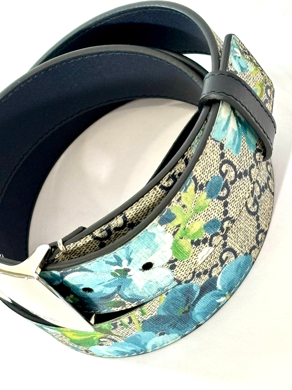 GUCCI GG SUPREME MONOGRAM BLOOMS UNISEX BELT