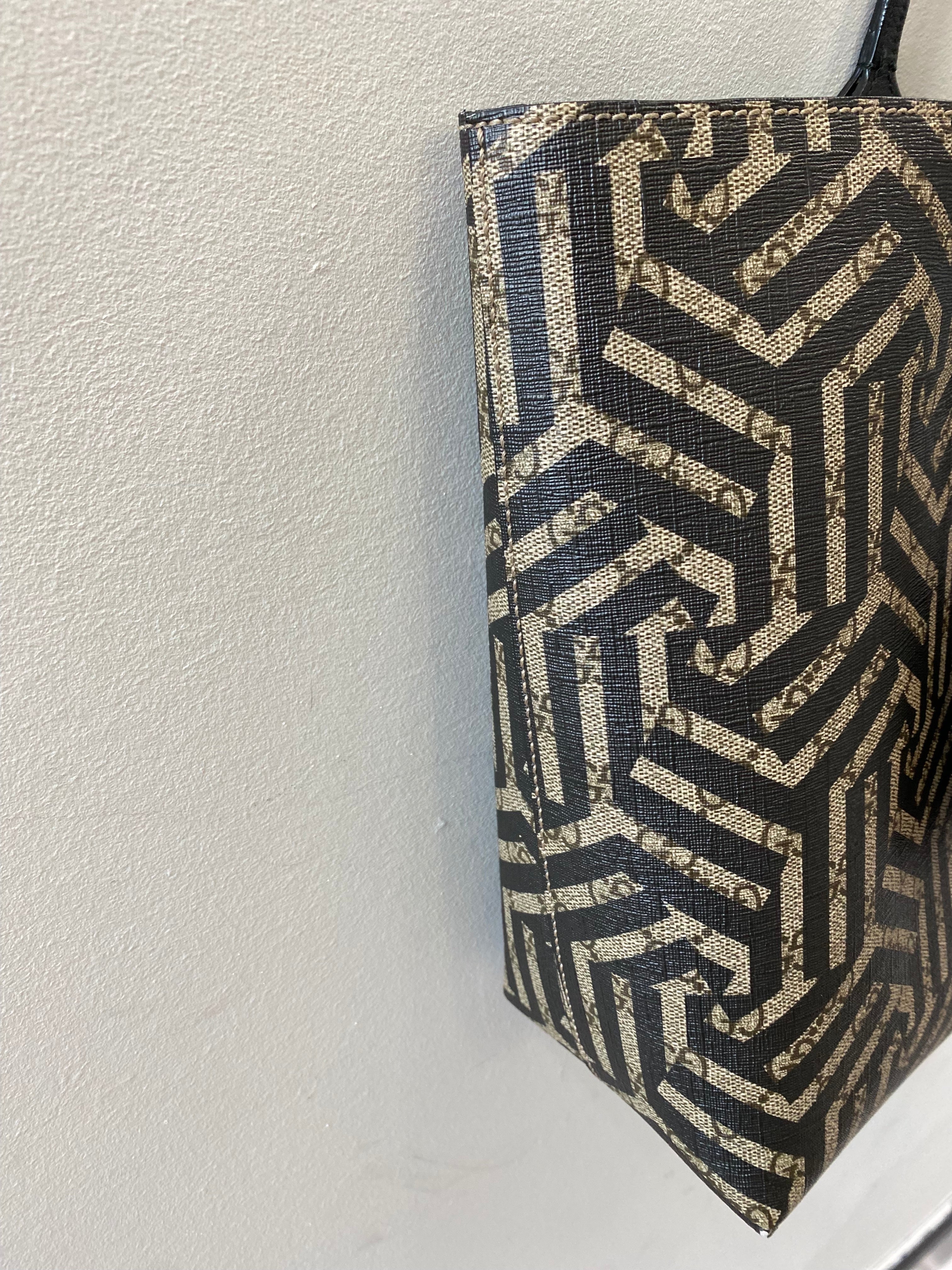 GUCCI GG SUPREME MONOGRAM CALEIDO WEB TOTE BAG