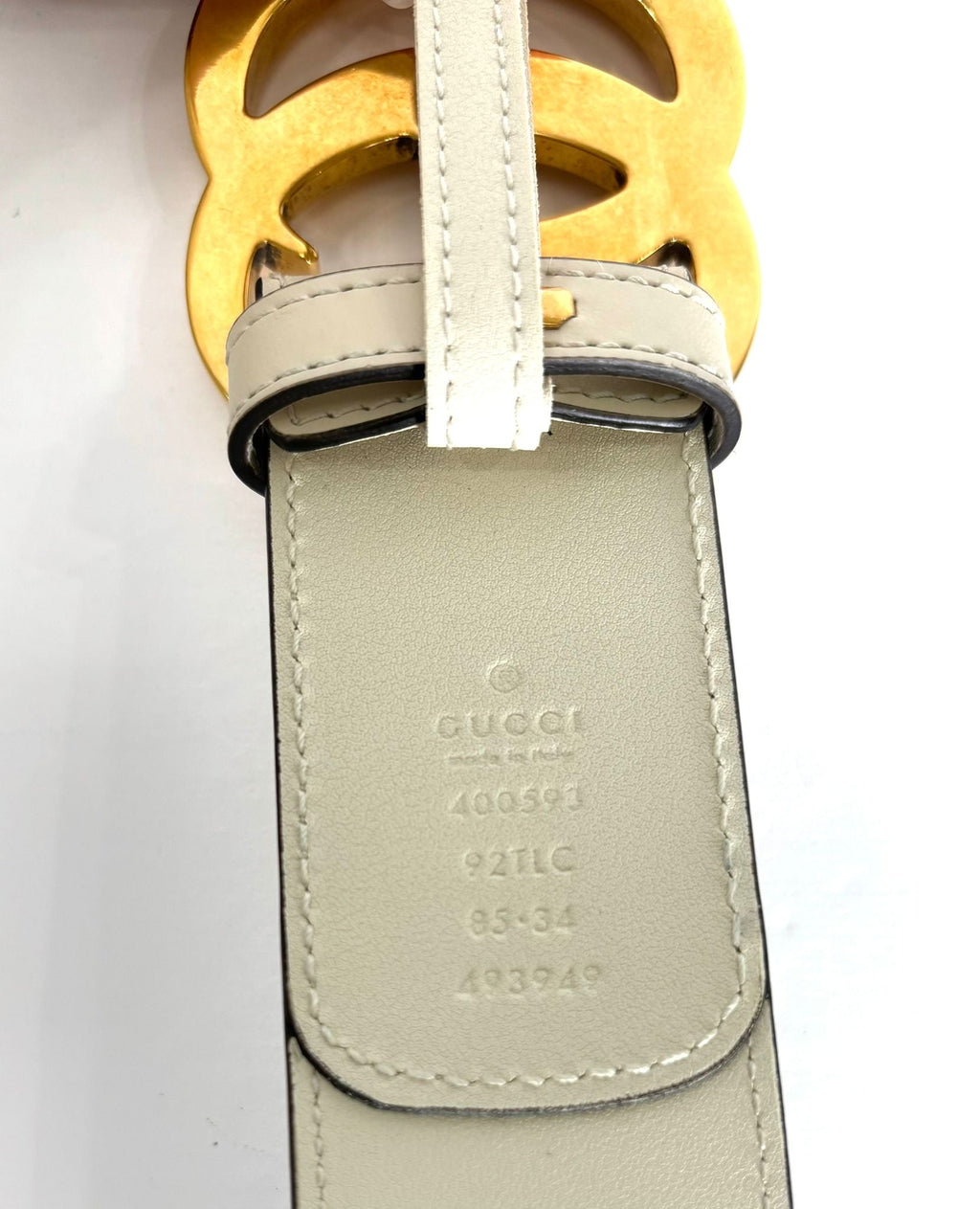GUCCI GG SUPREME MONOGRAM CANVAS & CALFSKIN LEATHER WIDE BELT