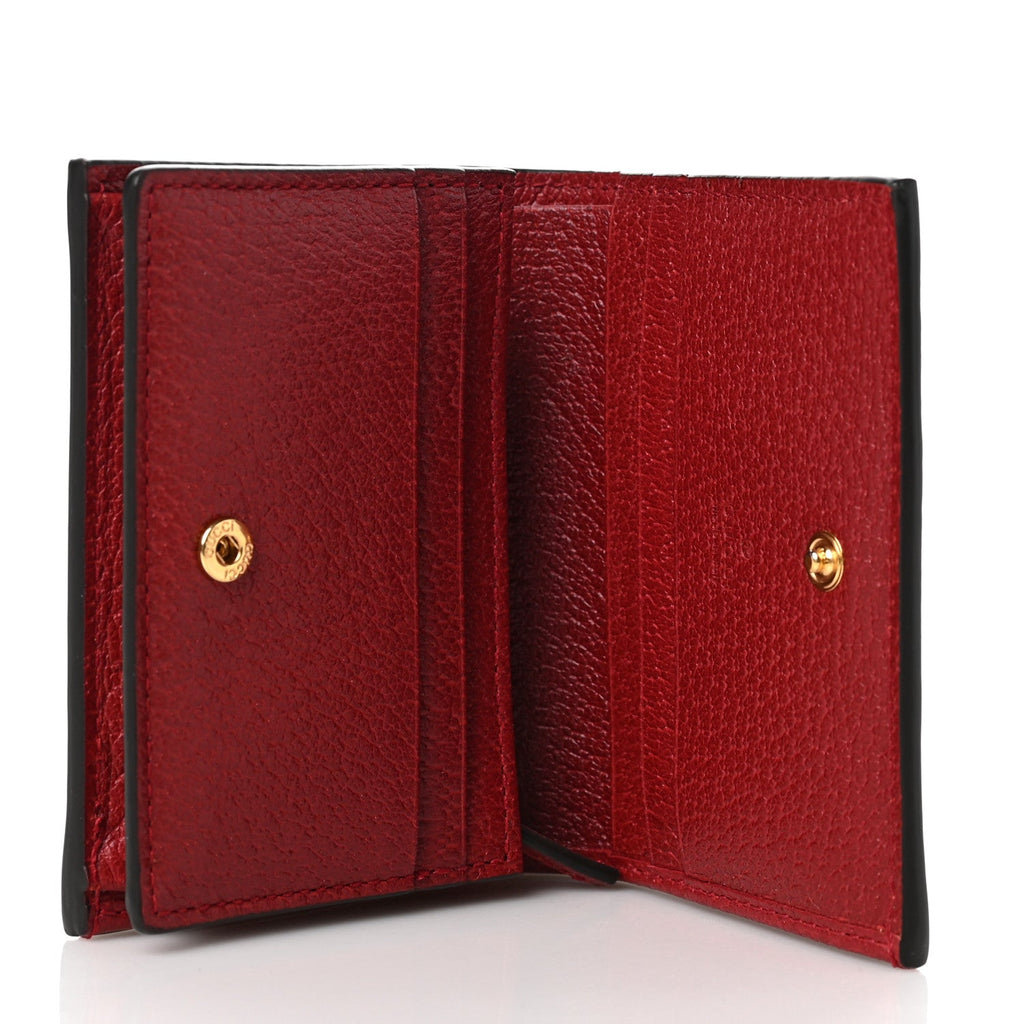GUCCI GG SUPREME MONOGRAM FLORA WEB OPHIDIA CARD CASE