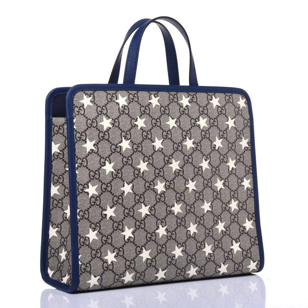 GUCCI GG SUPREME MONOGRAM STARS CHILDRENS TOTE BAG