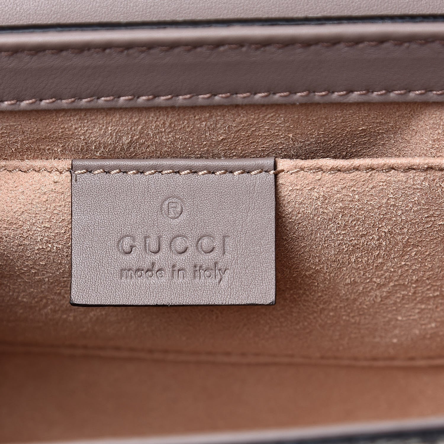 GUCCI GG SUPREME MONOGRAM STUDDED SMALL PADLOCK SHOULDER BAG