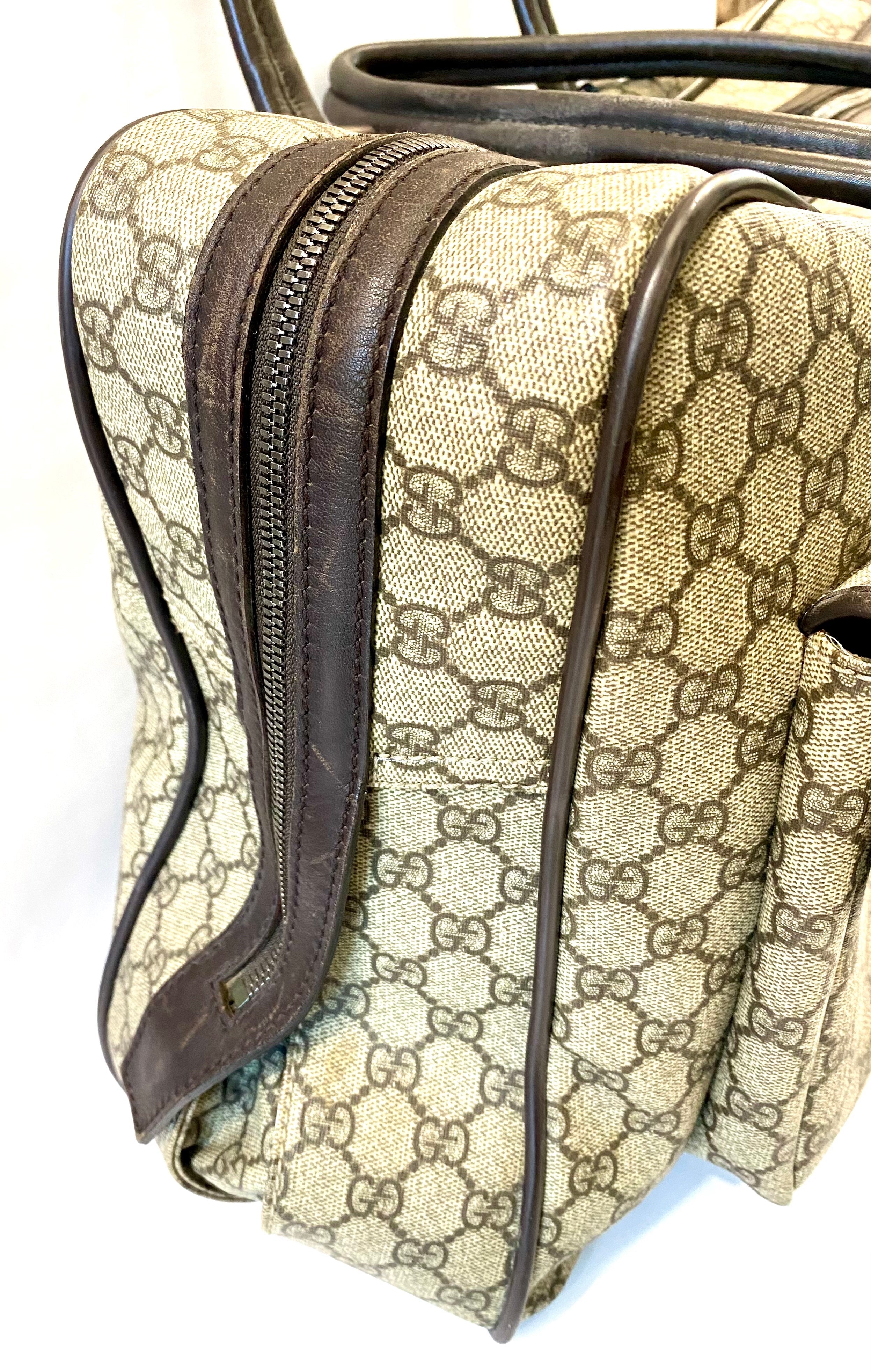 GUCCI GG SUPREME VALISE TRAVEL CARRY ON BAG