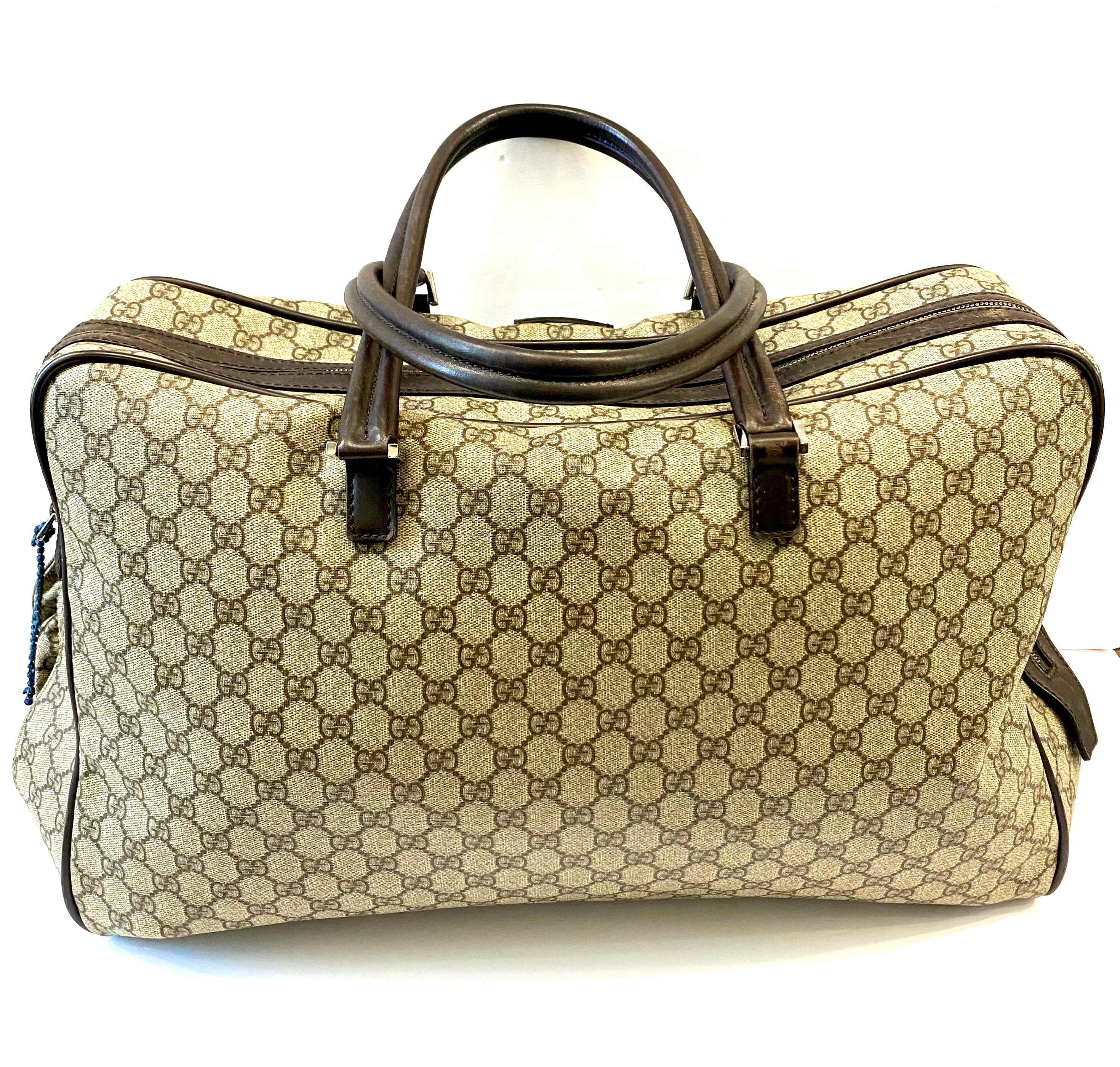 GUCCI GG SUPREME VALISE TRAVEL CARRY ON BAG