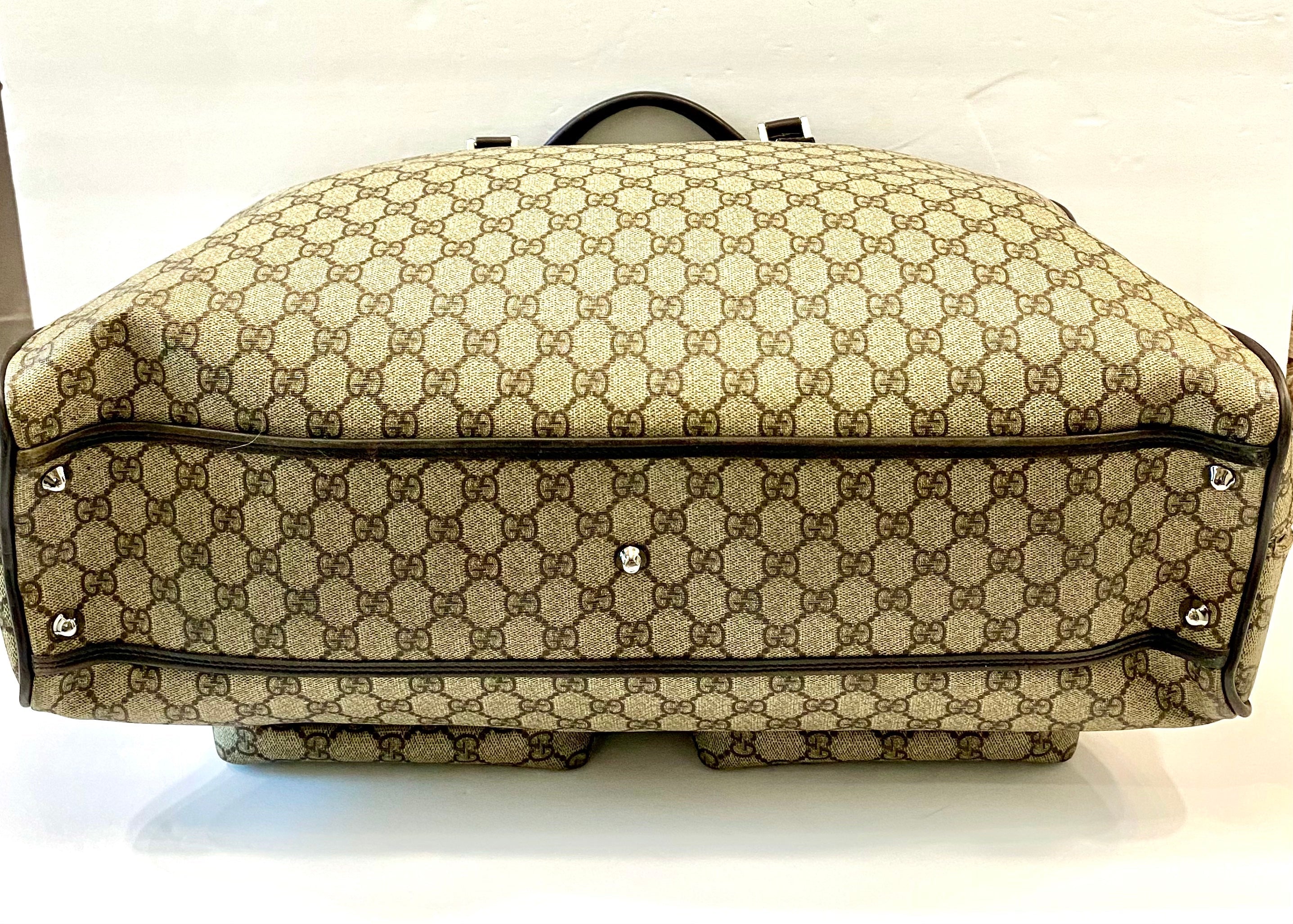 GUCCI GG SUPREME VALISE TRAVEL CARRY ON BAG