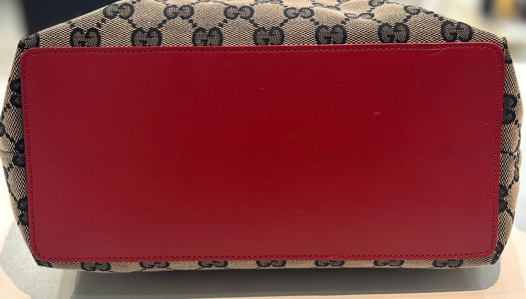 GUCCI GG SUPREME VINTAGE BRITT TOTE BAG