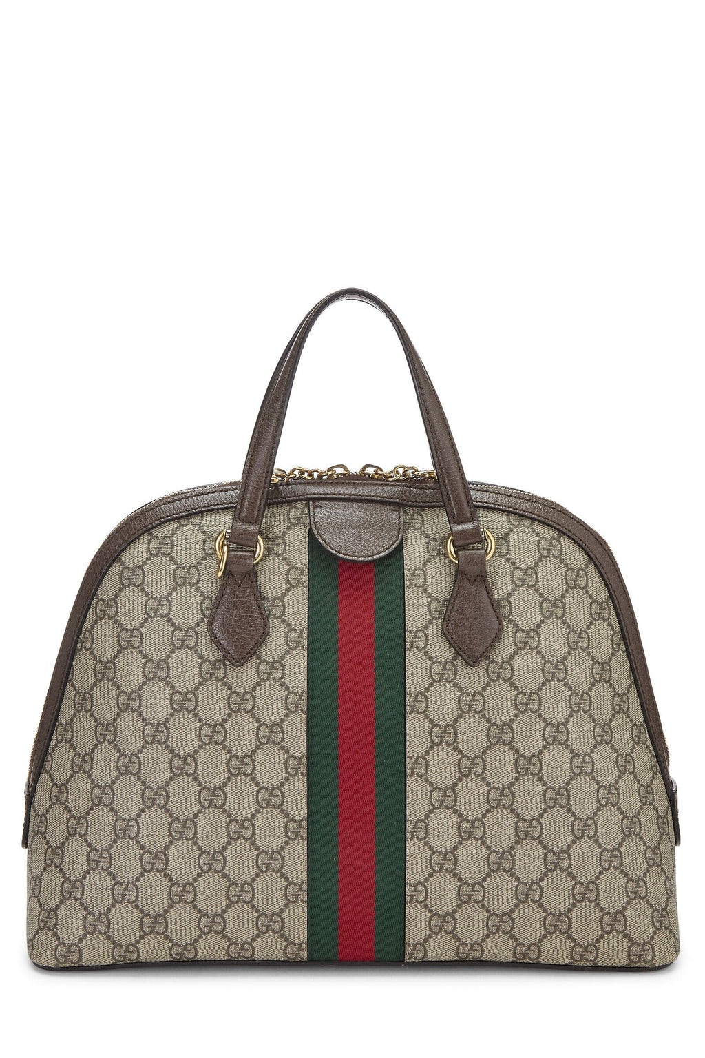 GUCCI GG SUPREME WEB MEDIUM OPHIDIA DOME BAG