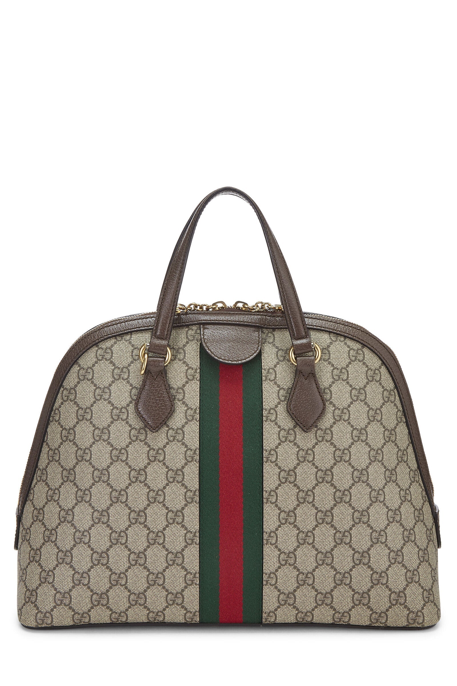 GUCCI GG SUPREME WEB MEDIUM OPHIDIA DOME BAG
