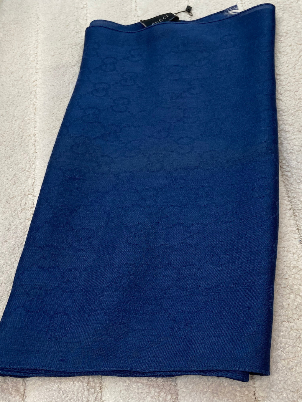 GUCCI GG SUPREME WOOL SILK SCRAF