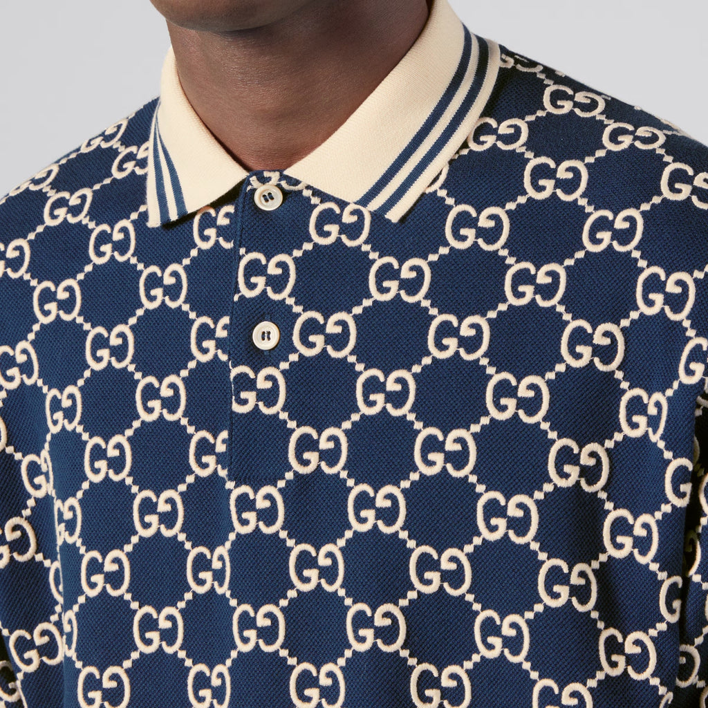 GUCCI GG SUPREME PIQUE STRETCH POLO SHIRT