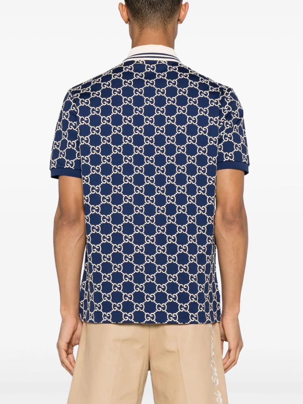 GUCCI GG SUPREME PIQUE STRETCH POLO SHIRT