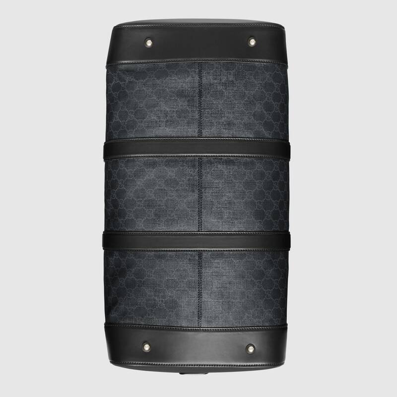 GUCCI GG LOGO COATED CAVAS DUFFLE BAG