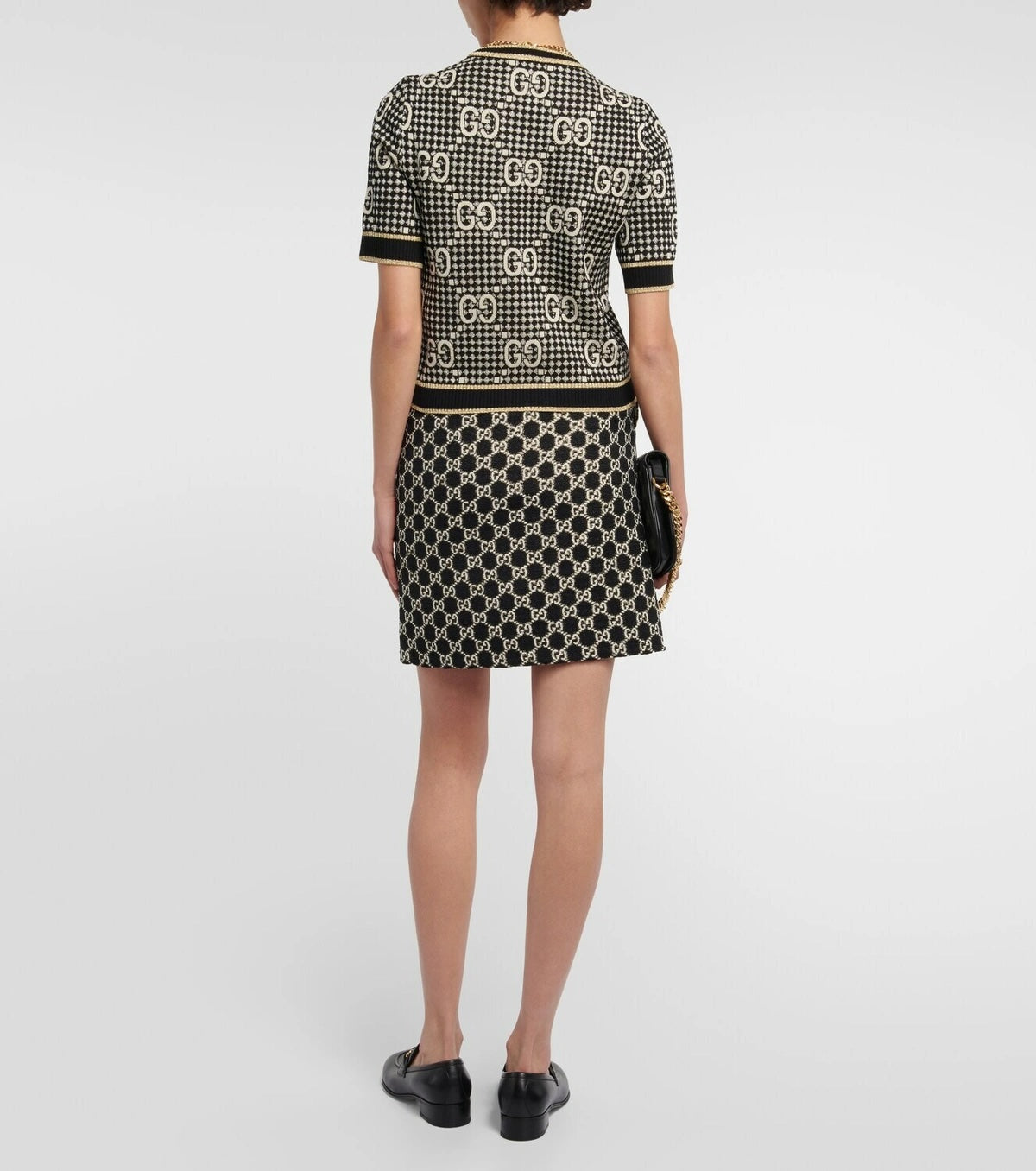 GUCCI GG WOOL BLEND JACQUARD TOP