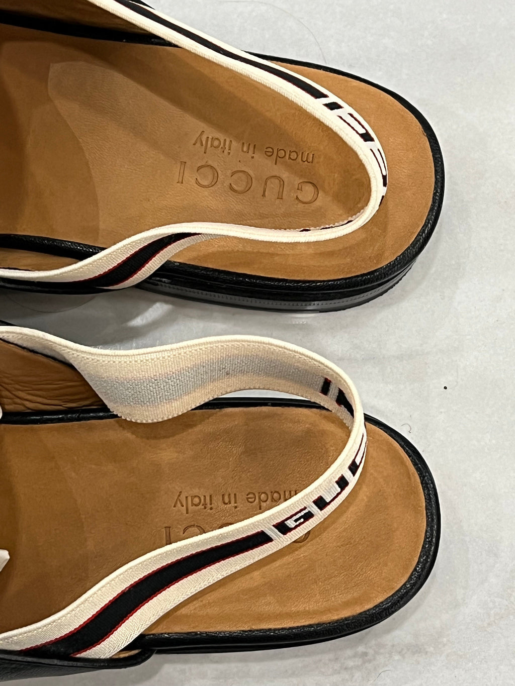 GUCCI GOATSKIN HORSEBIT SLINGBACK MULES