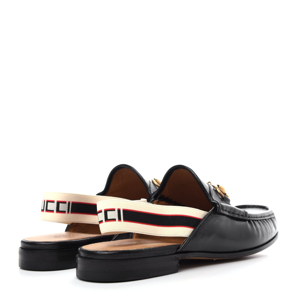 GUCCI GOATSKIN HORSEBIT SLINGBACK MULES