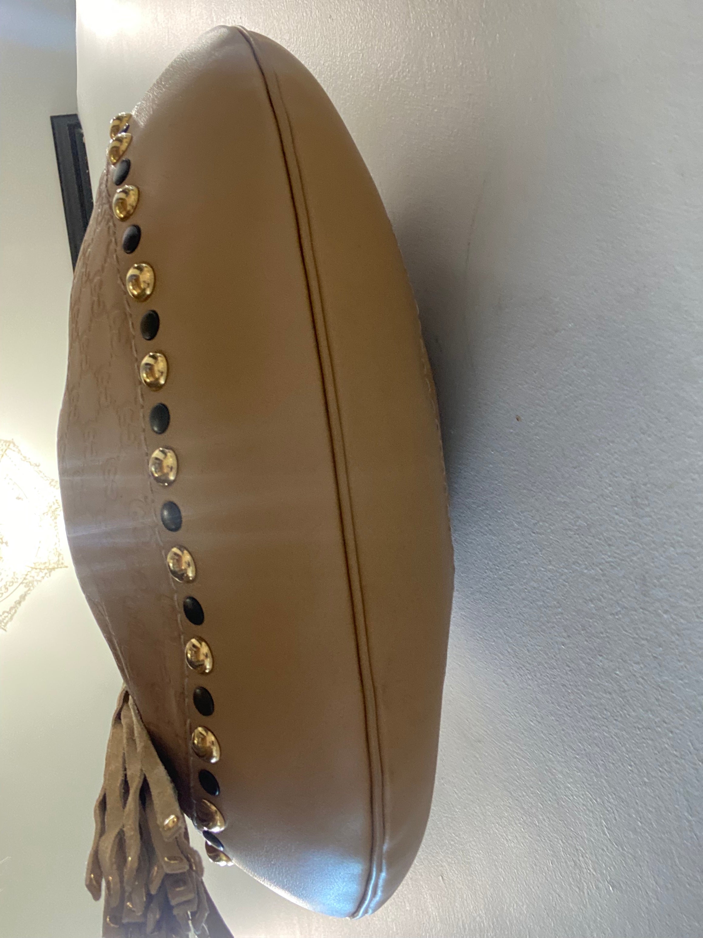 GUCCI GUCCISSIMA LEATHER BABOUSKA HEART HOBO BAG