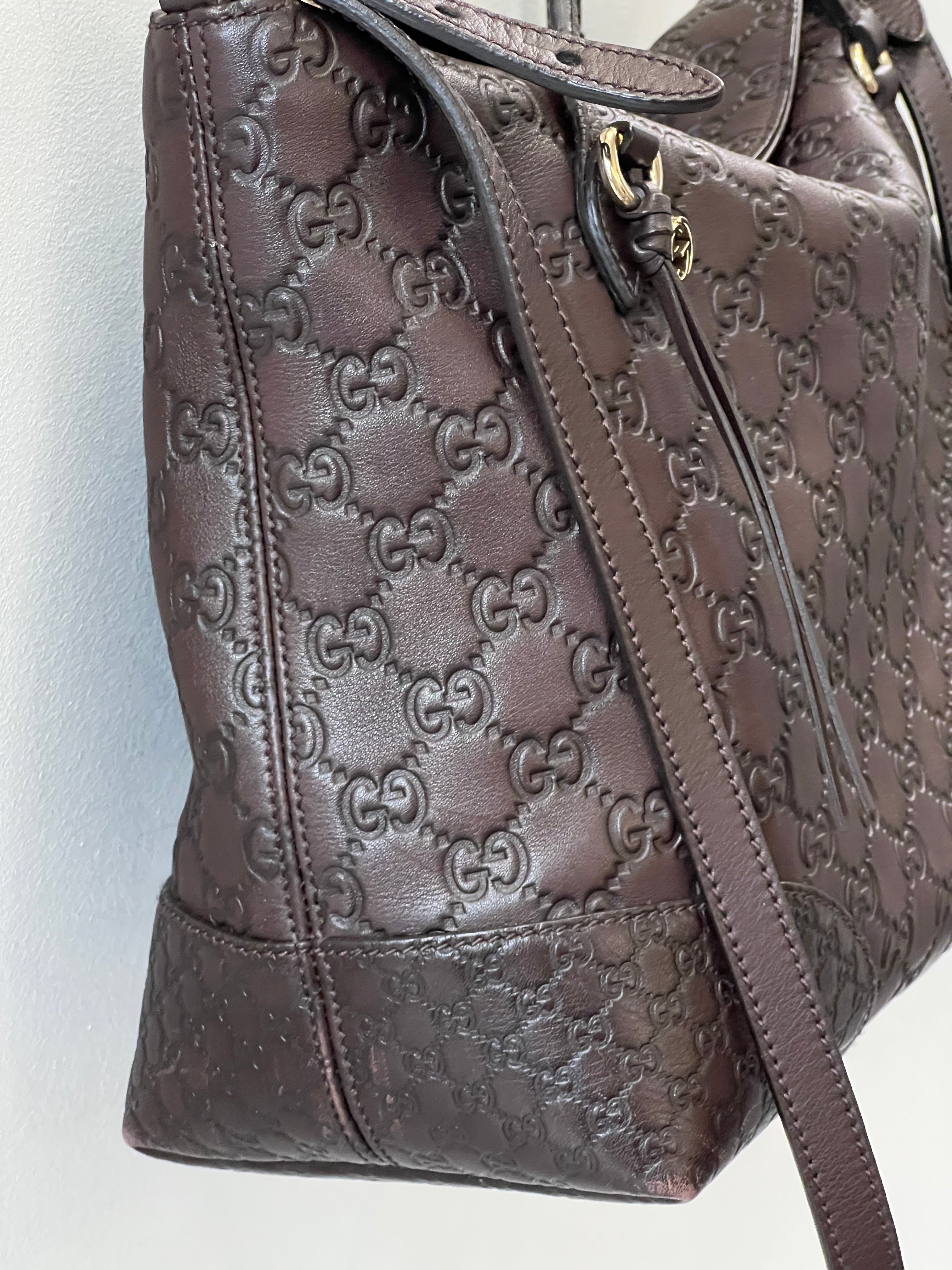 GUCCI GUCCISSIMA LEATHER BREE SATCHEL