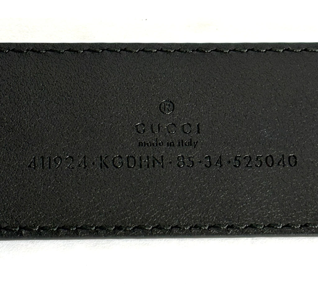 GUCCI GG GUCCISSIMMA CALFSKIN LEATHER BELT