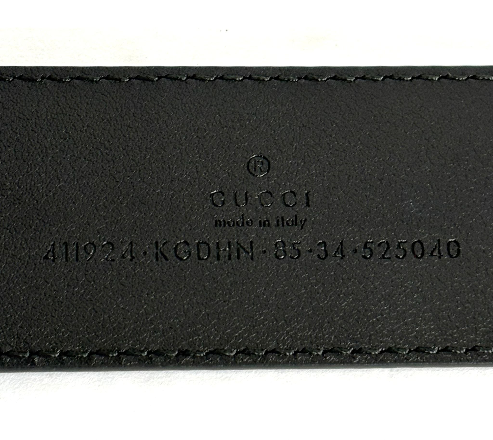 GUCCI GG GUCCISSIMMA CALFSKIN LEATHER BELT