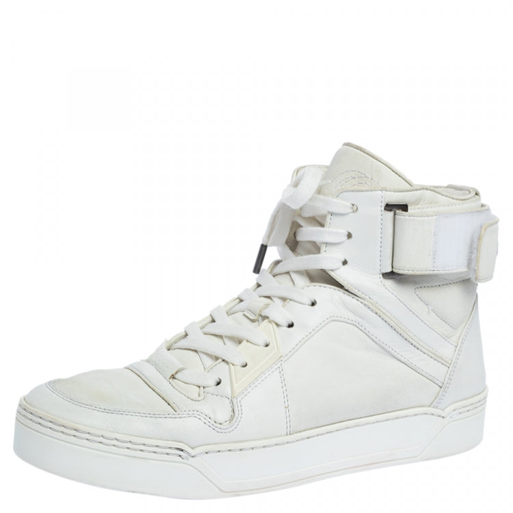 GUCCI MEN'S BASKETBALL HIGH TOP LEATHER SNEAKERS