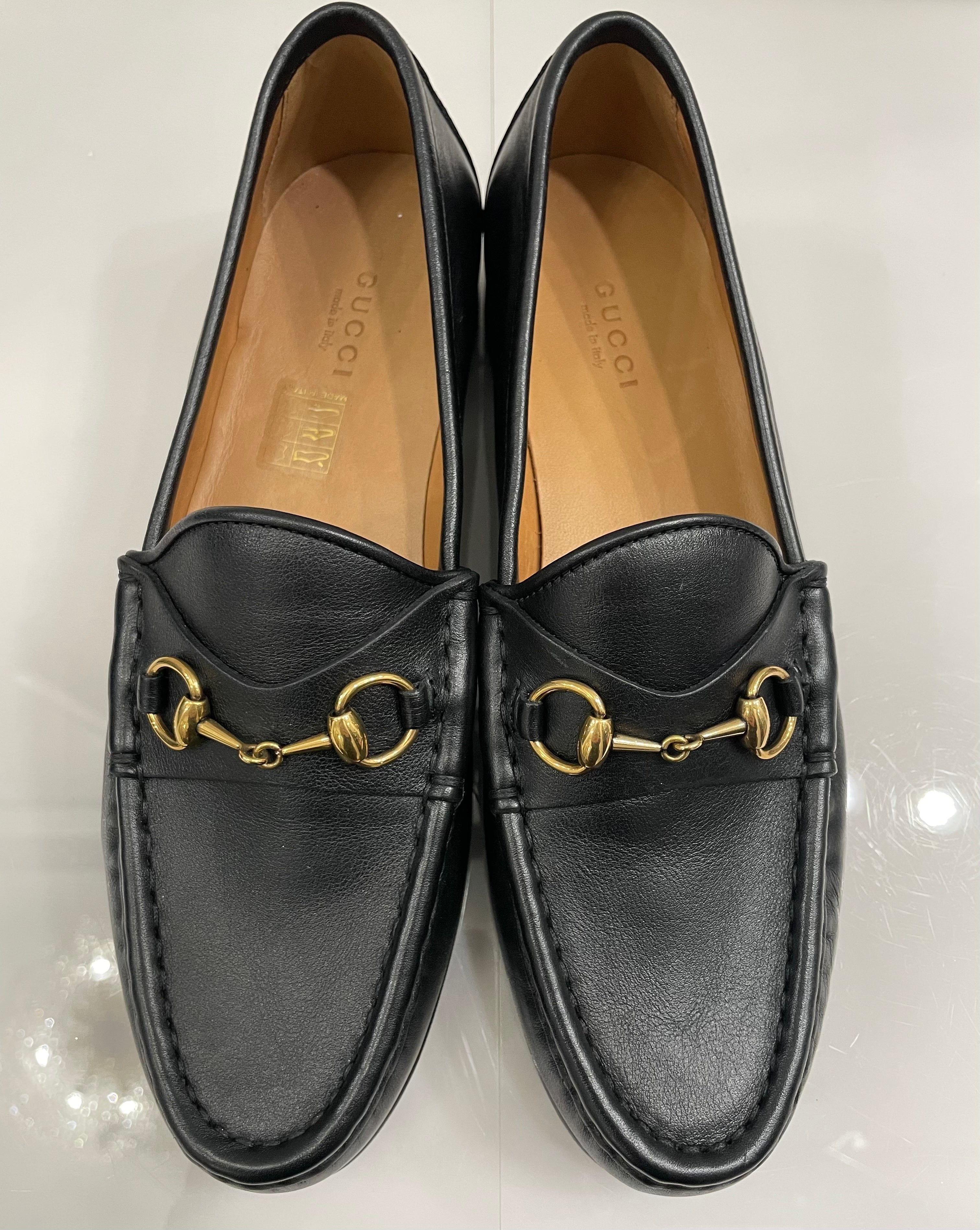 GUCCI 1953 HORSEBIT CALFSKIN LEATHER LOAFERS