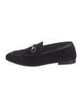 GUCCI GG MONOGRAM HORSEBIT JORDAAN VELVET LOAFERS