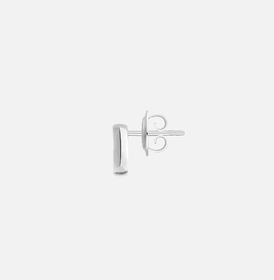 GUCCI INTERLOCKING GG STERLING SILVER STUD EARRINGS