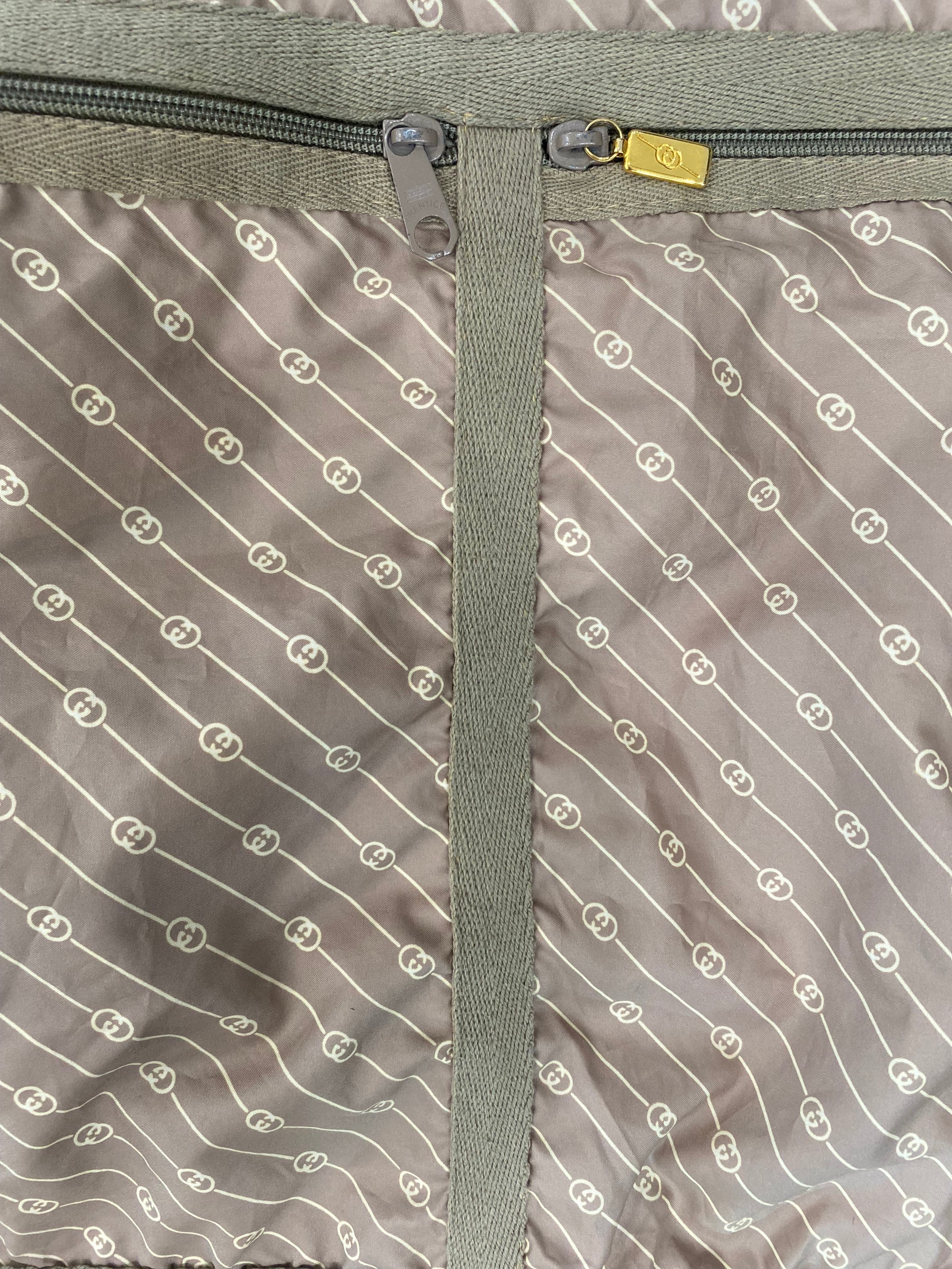 GUCCI INTERLOCKING GG NYLON ZIP GARMENT BAG