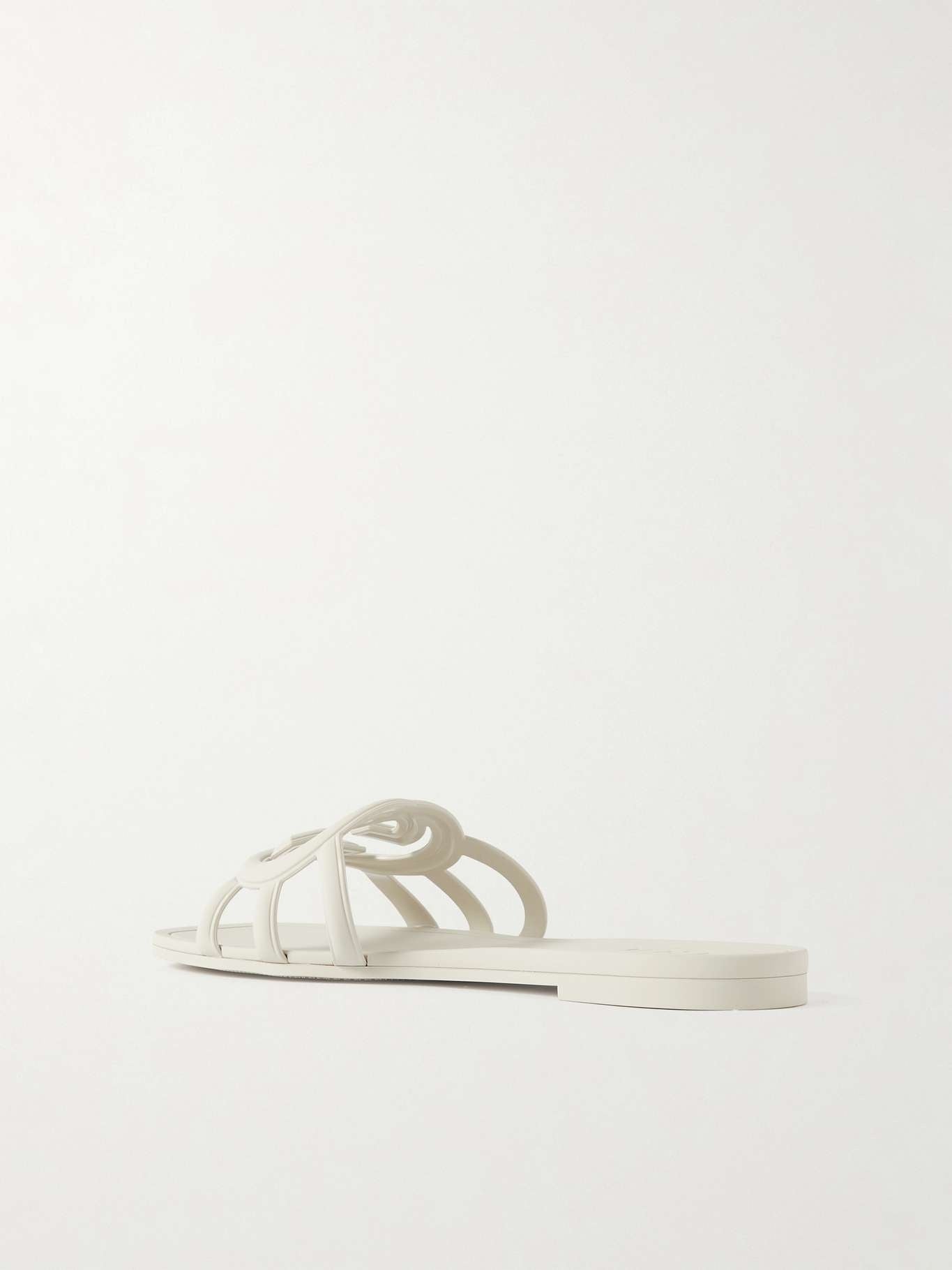 GUCCI INTERLOCKING G RUBBER SLIDE SANDALS