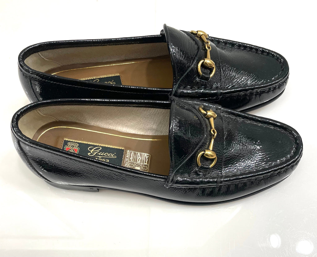 GUCCI 1953 HORSEBIT PATENT LEATHER LOAFERS