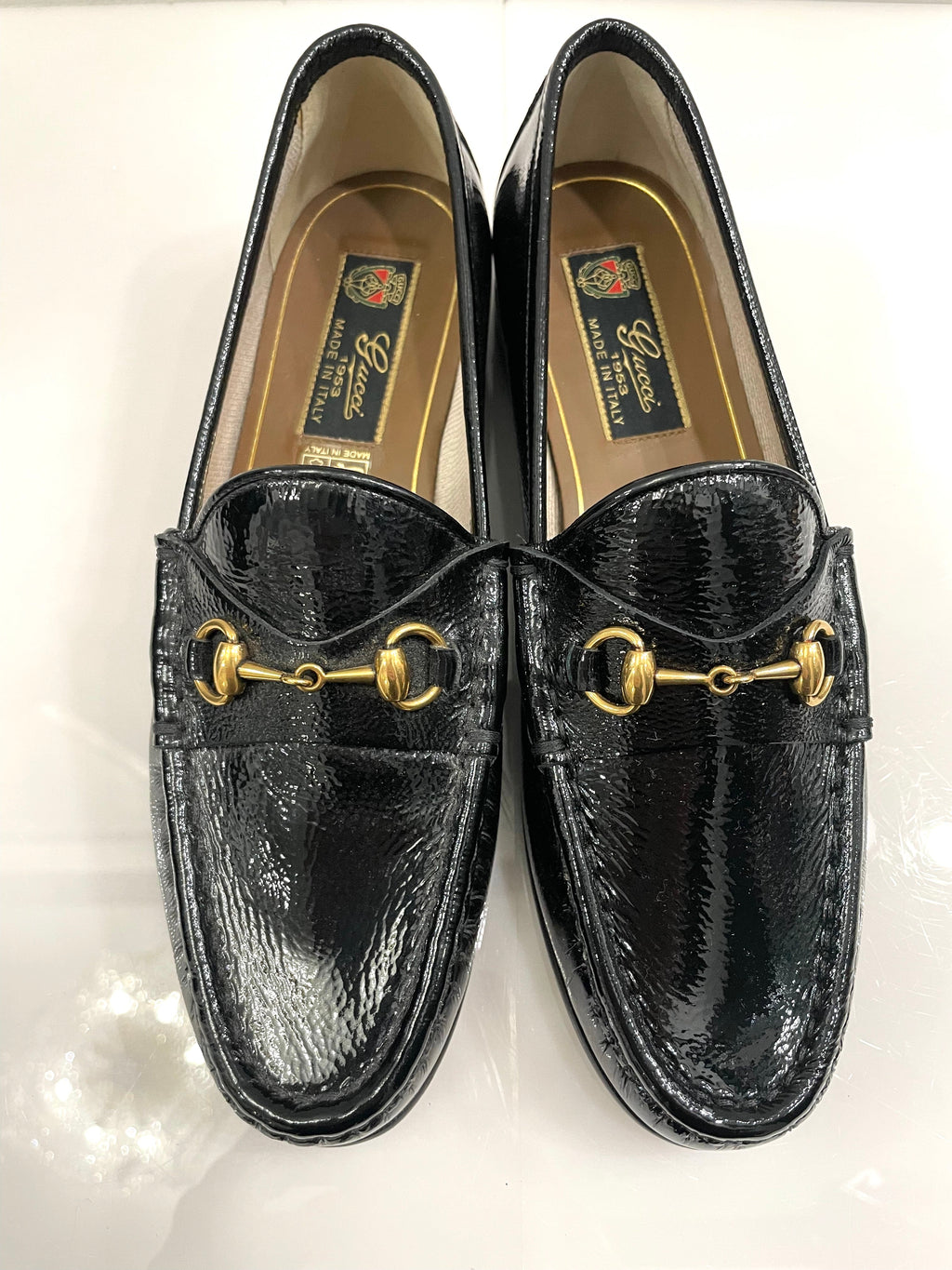 GUCCI 1953 HORSEBIT PATENT LEATHER LOAFERS