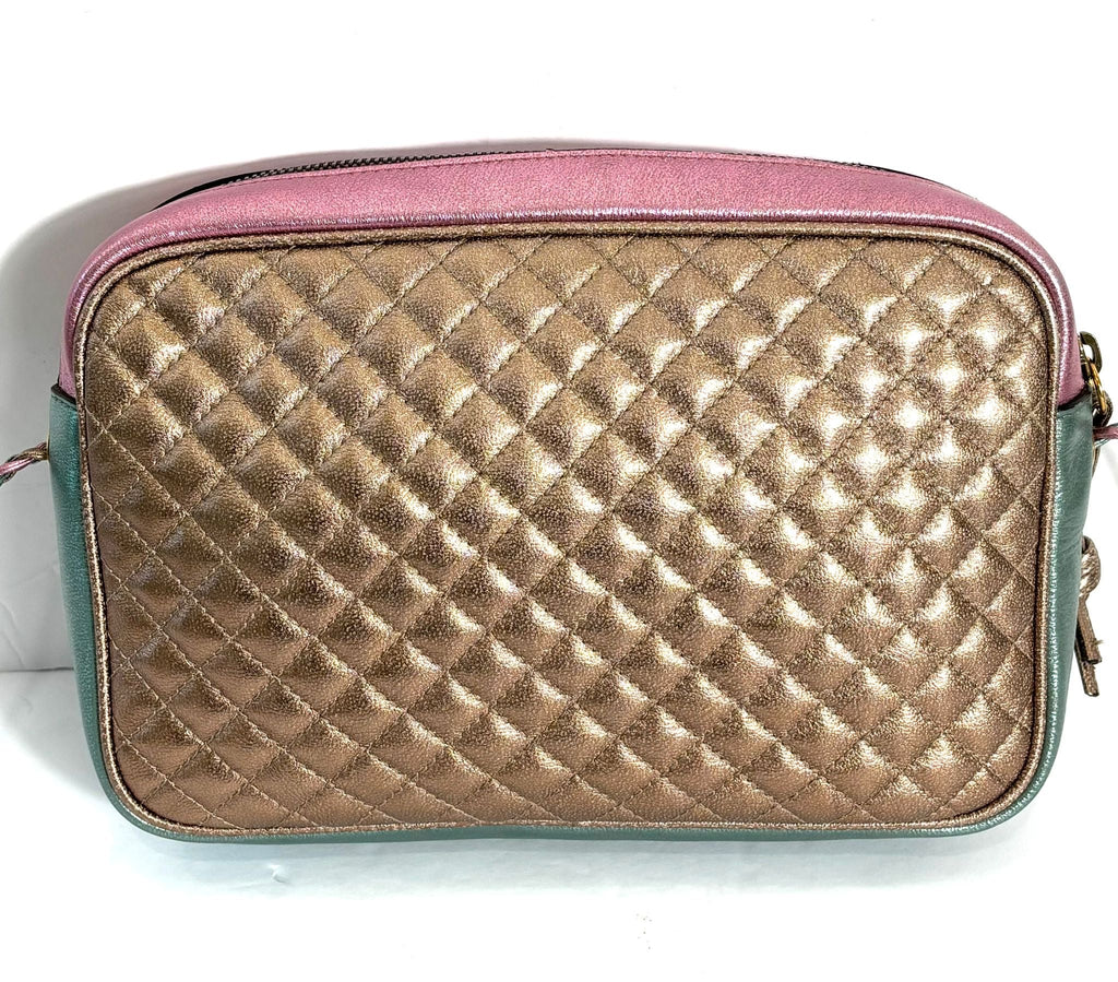 GUCCI LAMINATED NAPPA LEATHER TRAPUNTATA ZUMI SHOULDER BAG