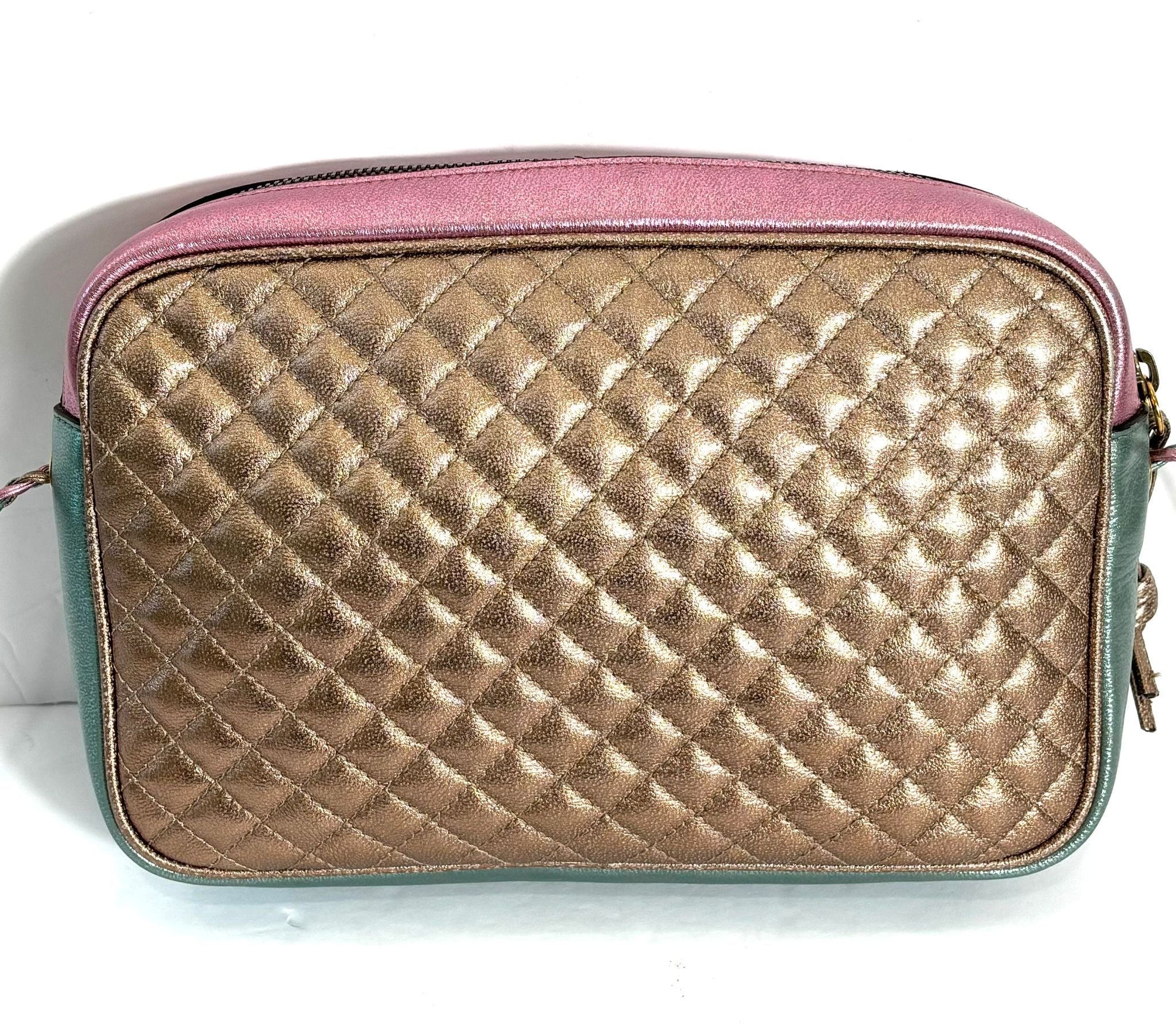 GUCCI LAMINATED NAPPA LEATHER TRAPUNTATA ZUMI SHOULDER BAG