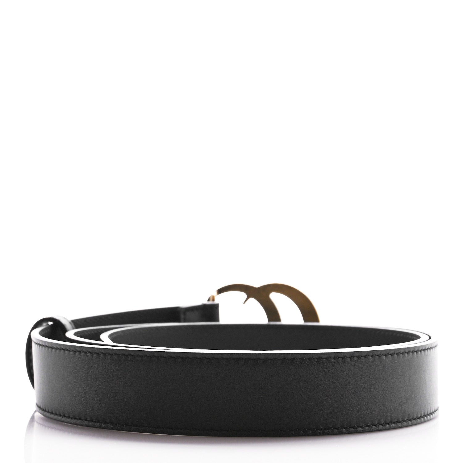 GUCCI GG MARMONT SLIM CALFSKIN LEATHER BELT