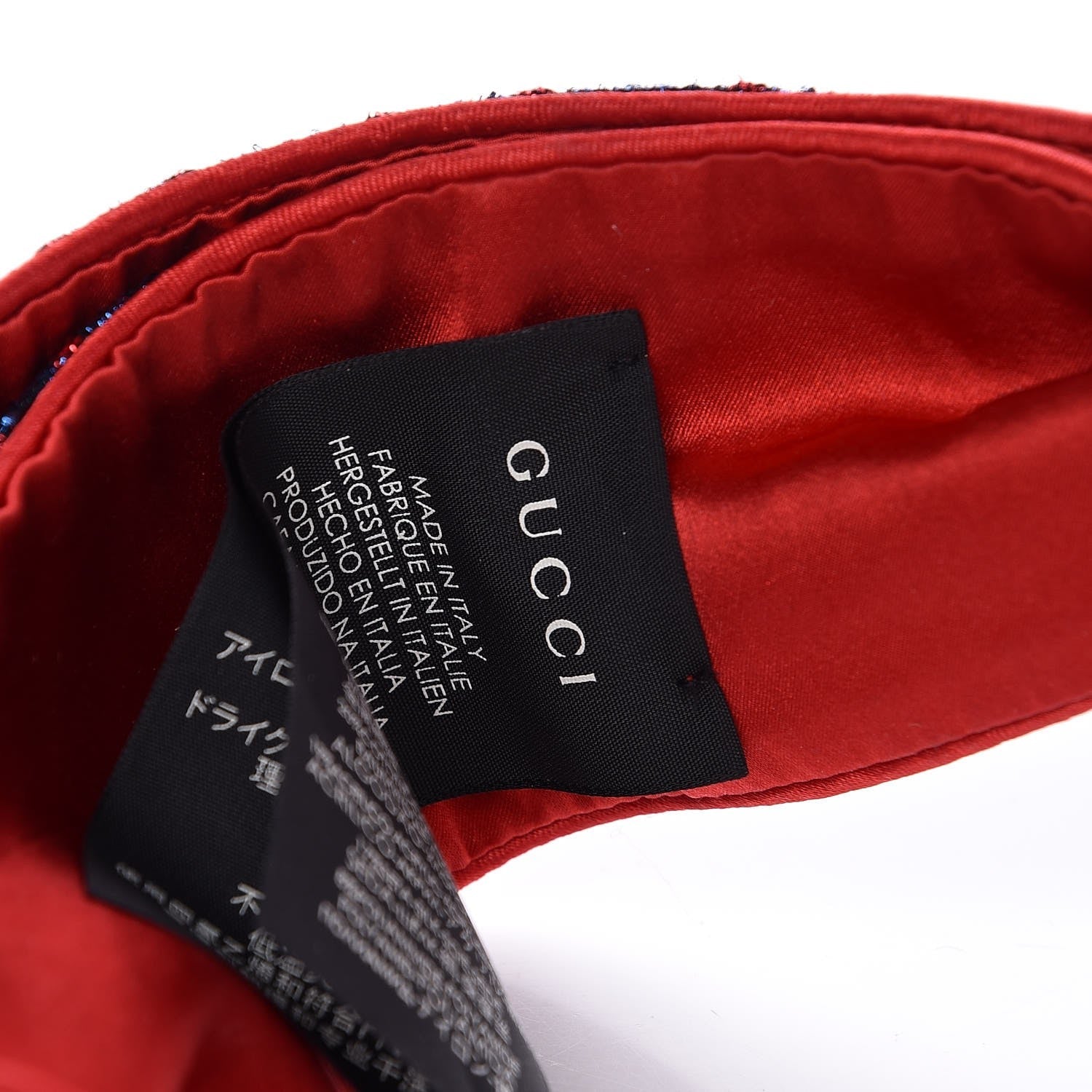 GUCCI METALLIC LUREX SILK GG SUPREME HEADBAND