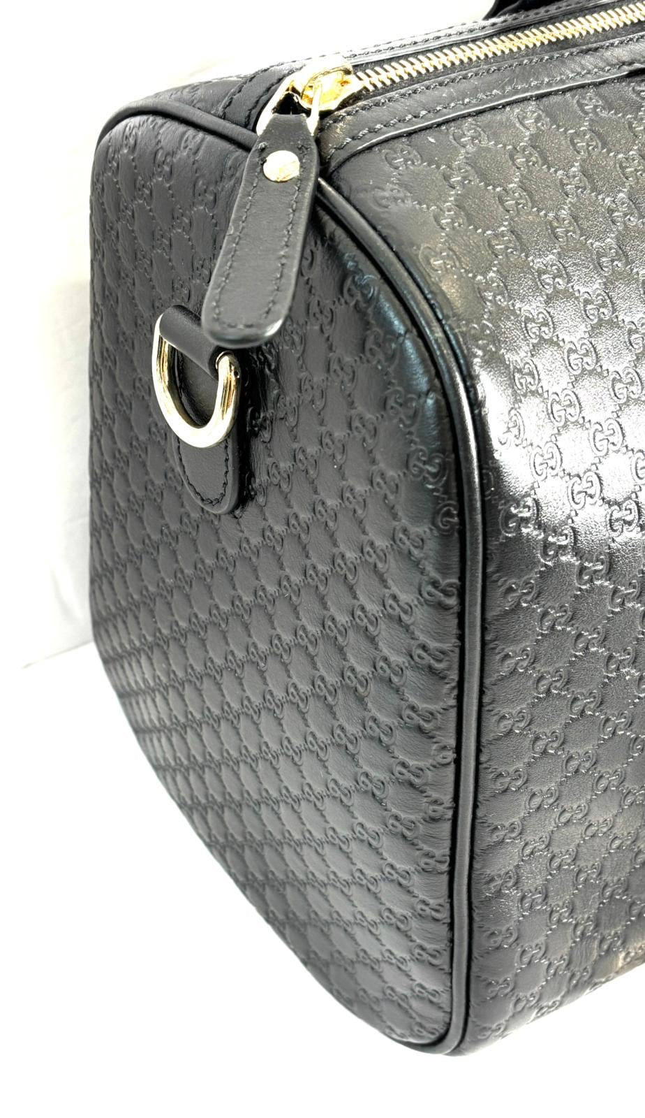 GUCCI MICROGUCCISSIMA LEATHER MEDIUM JOY BOSTON BAG