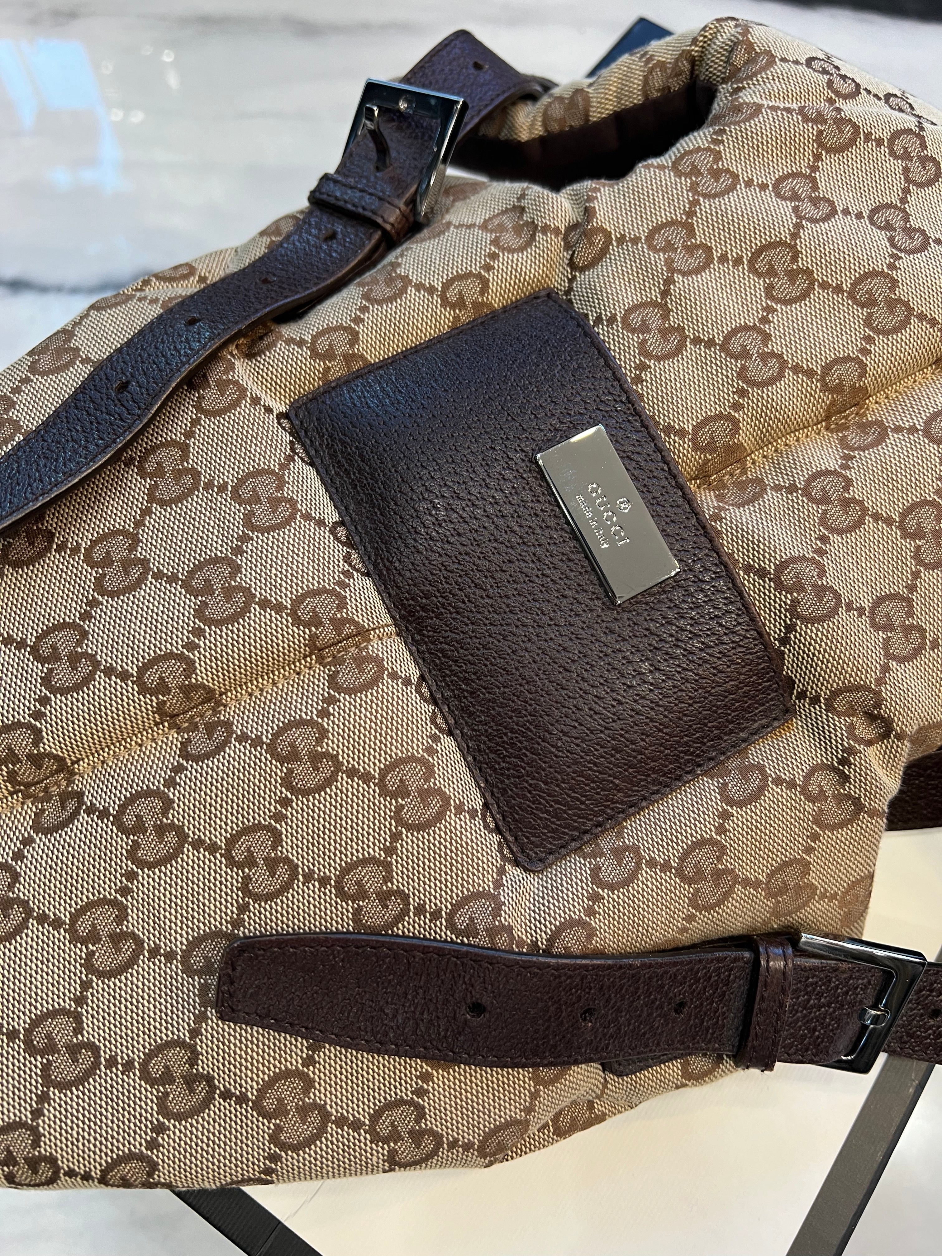GUCCI GG MONOGRAM BABY CARRIER