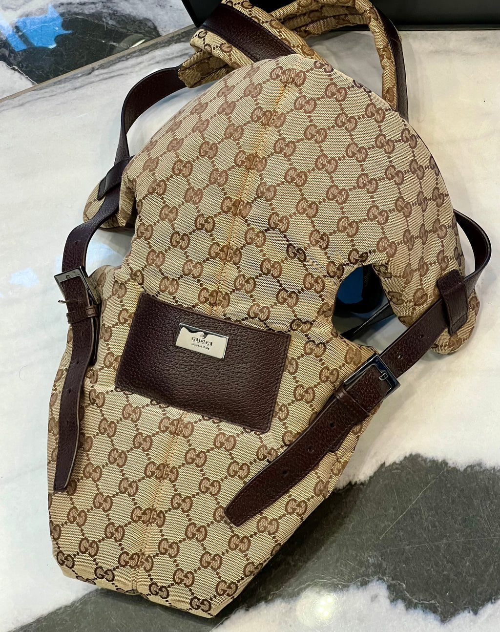 GUCCI GG MONOGRAM BABY CARRIER