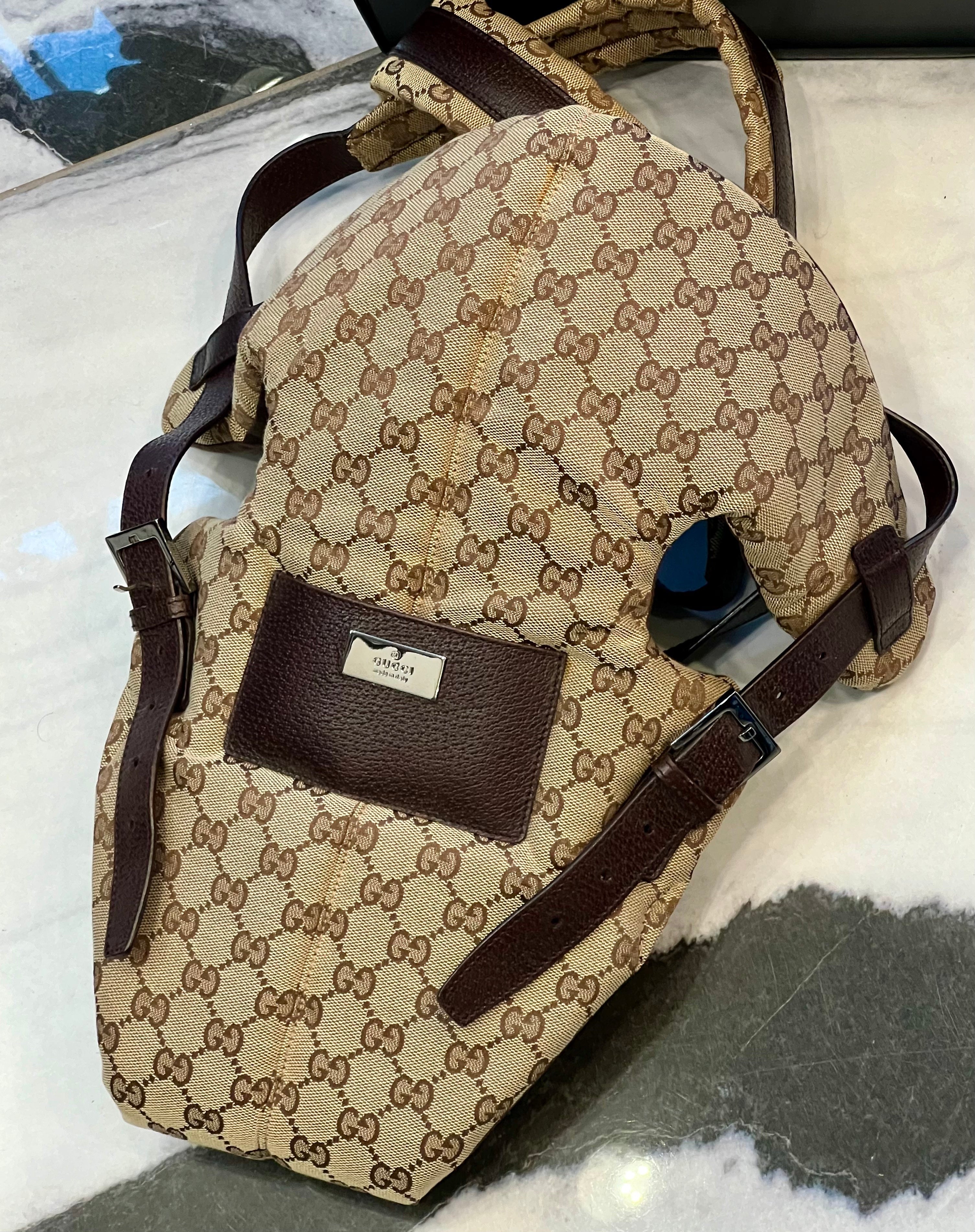 GUCCI GG MONOGRAM BABY CARRIER