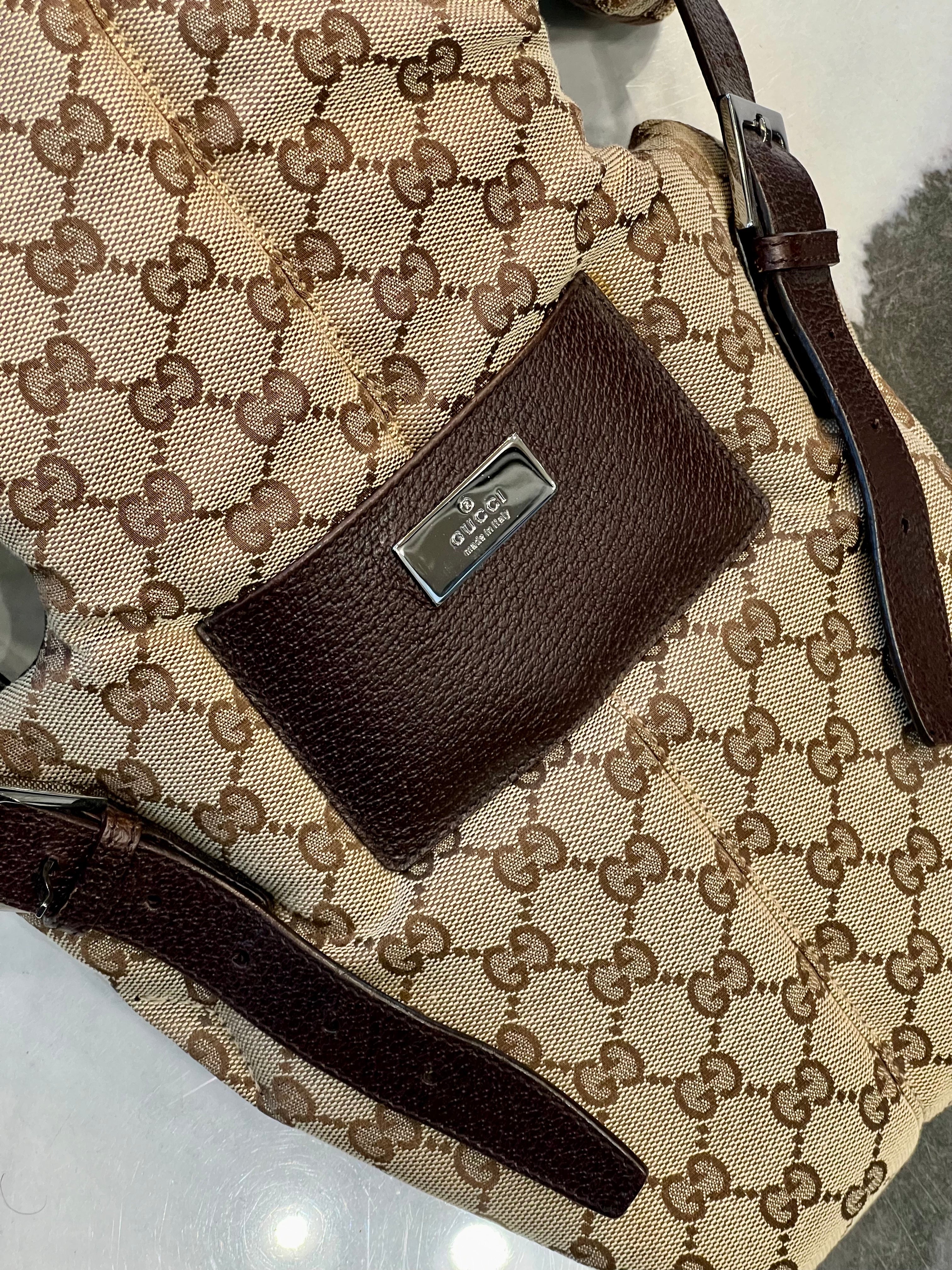 GUCCI GG MONOGRAM BABY CARRIER