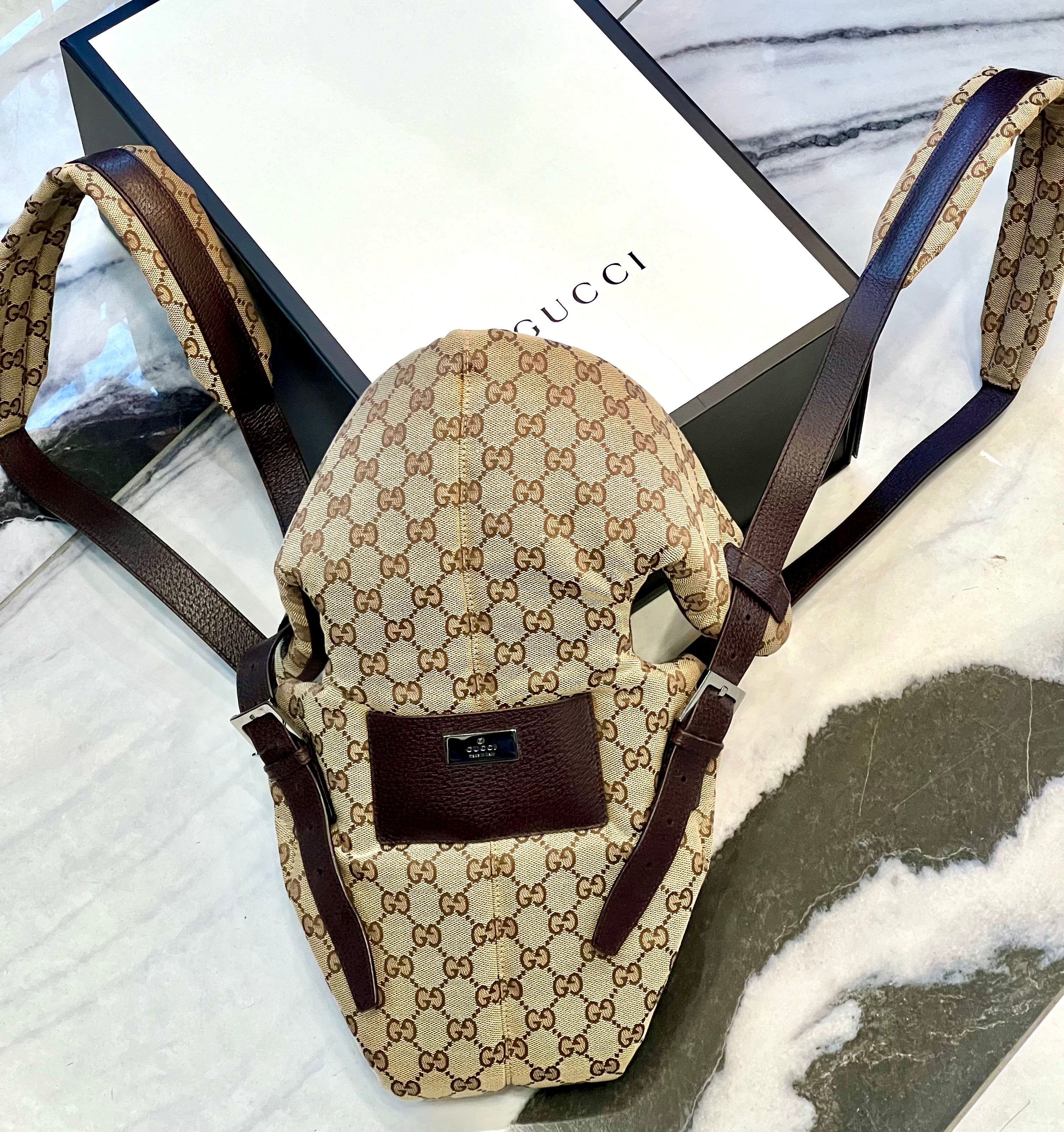 GUCCI GG MONOGRAM BABY CARRIER
