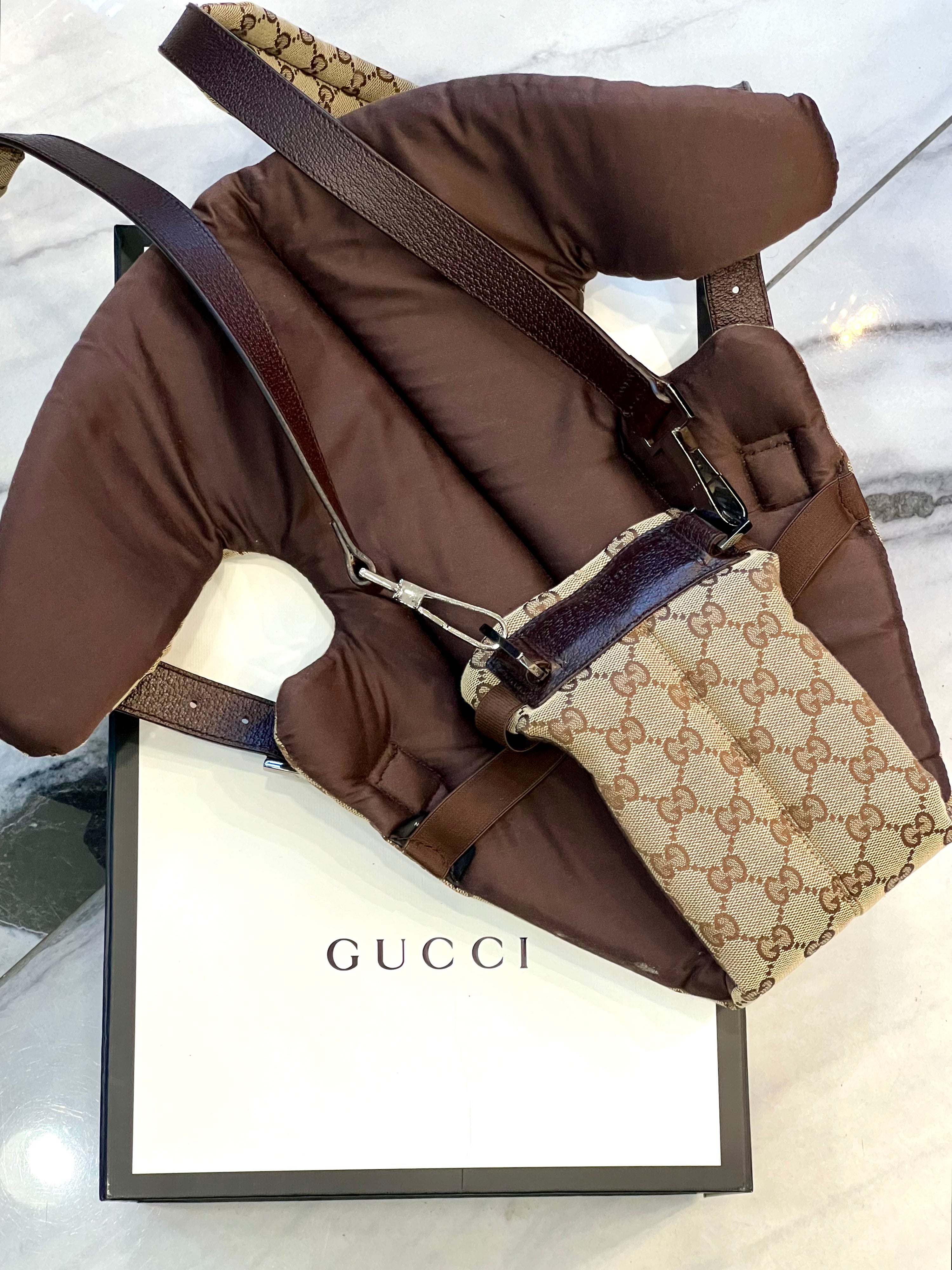GUCCI GG MONOGRAM BABY CARRIER