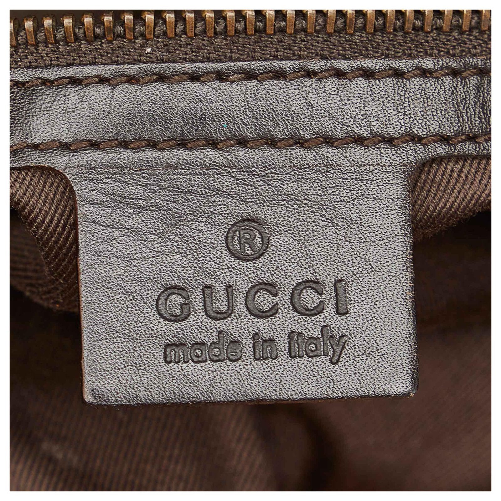 GUCCI GG MONOGRAM BRAIDED STRAP VINTAGE MESSENGER BAG