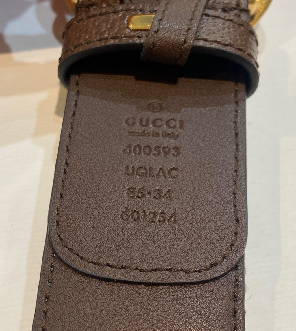 GUCCI GG MARMONT JUMBO GG MONOGRAM 40MM CALFSKIN BELT