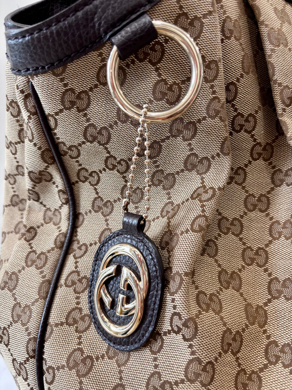 GUCCI GG MONOGRAM LARGE SUKEY TOTE BAG