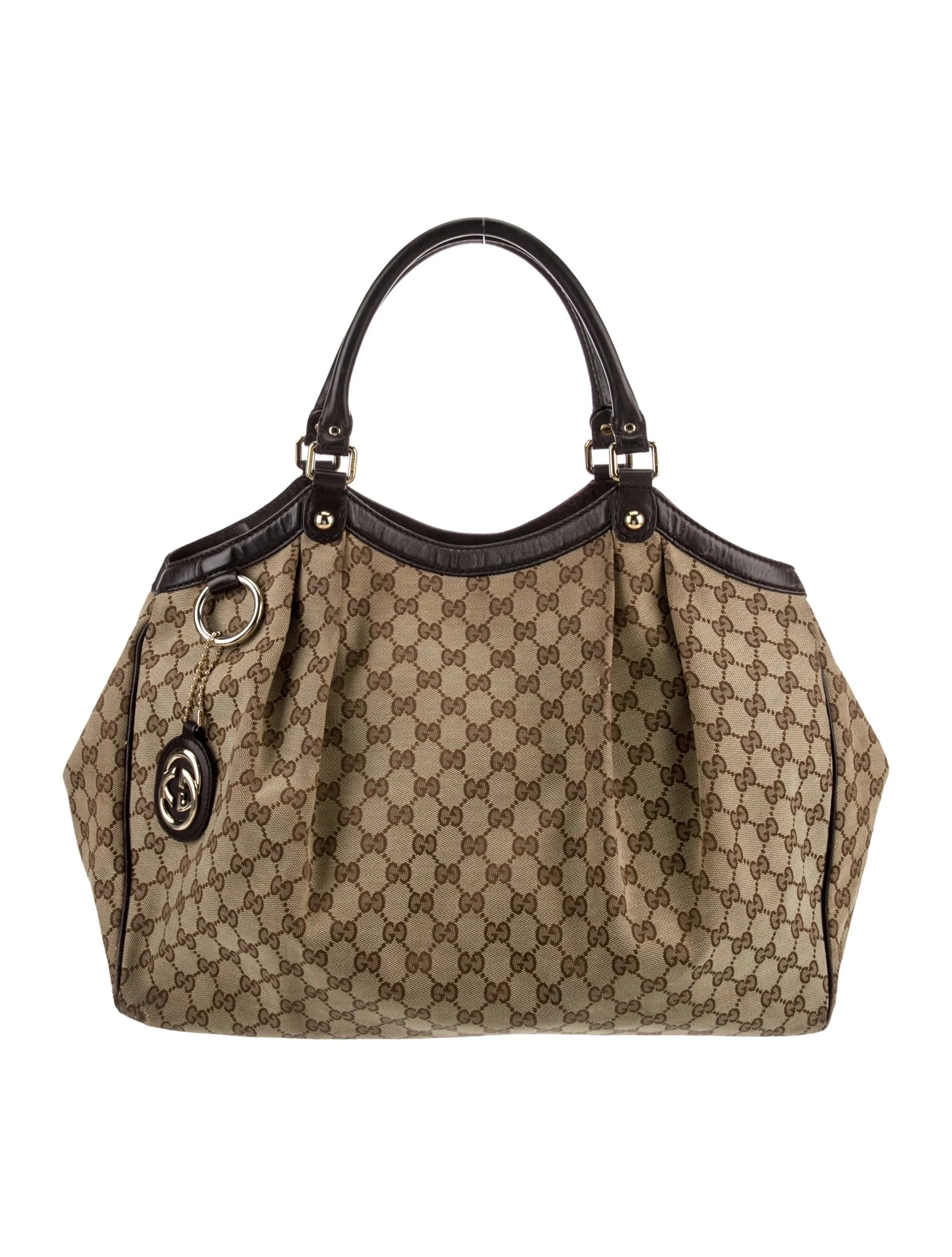 GUCCI GG MONOGRAM LARGE SUKEY TOTE BAG
