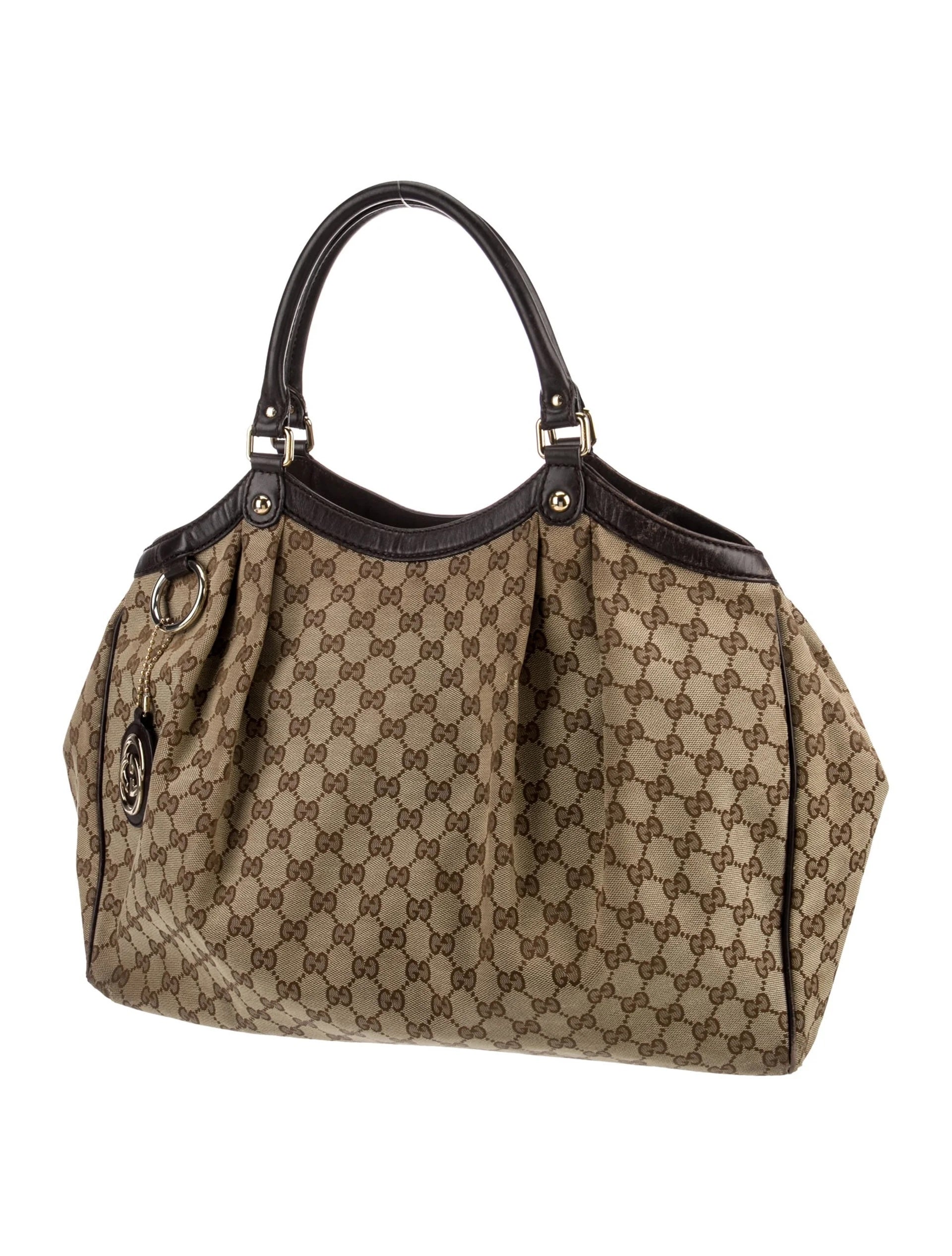 GUCCI GG MONOGRAM LARGE SUKEY TOTE BAG