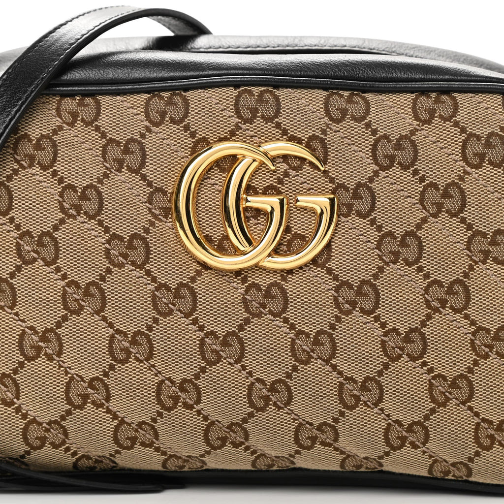 GUCCI GG MONOGRAM MATELASSE  MARMONT SMALL CHAIN BAG