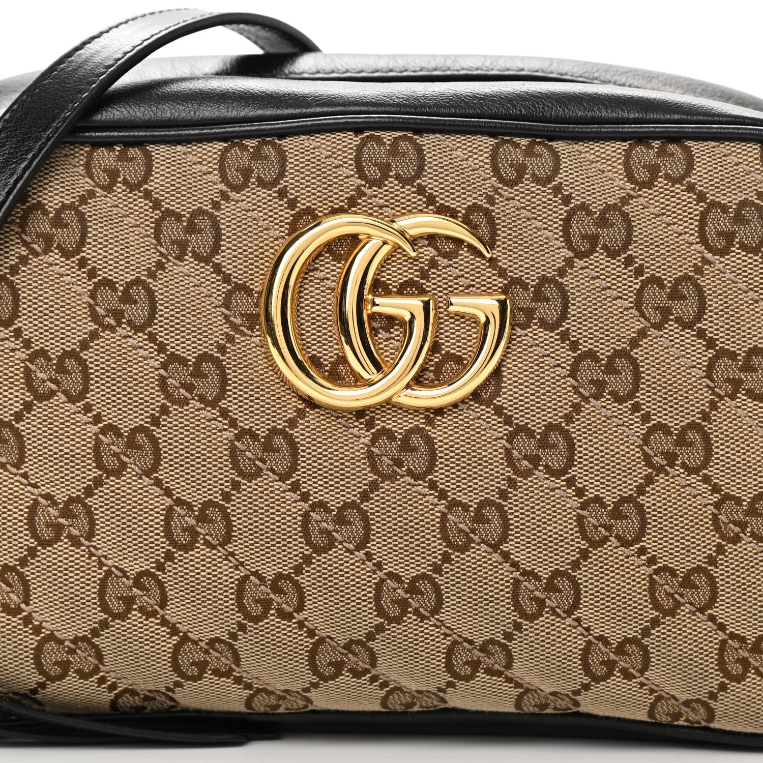 GUCCI GG MONOGRAM MATELASSE  MARMONT SMALL CHAIN BAG