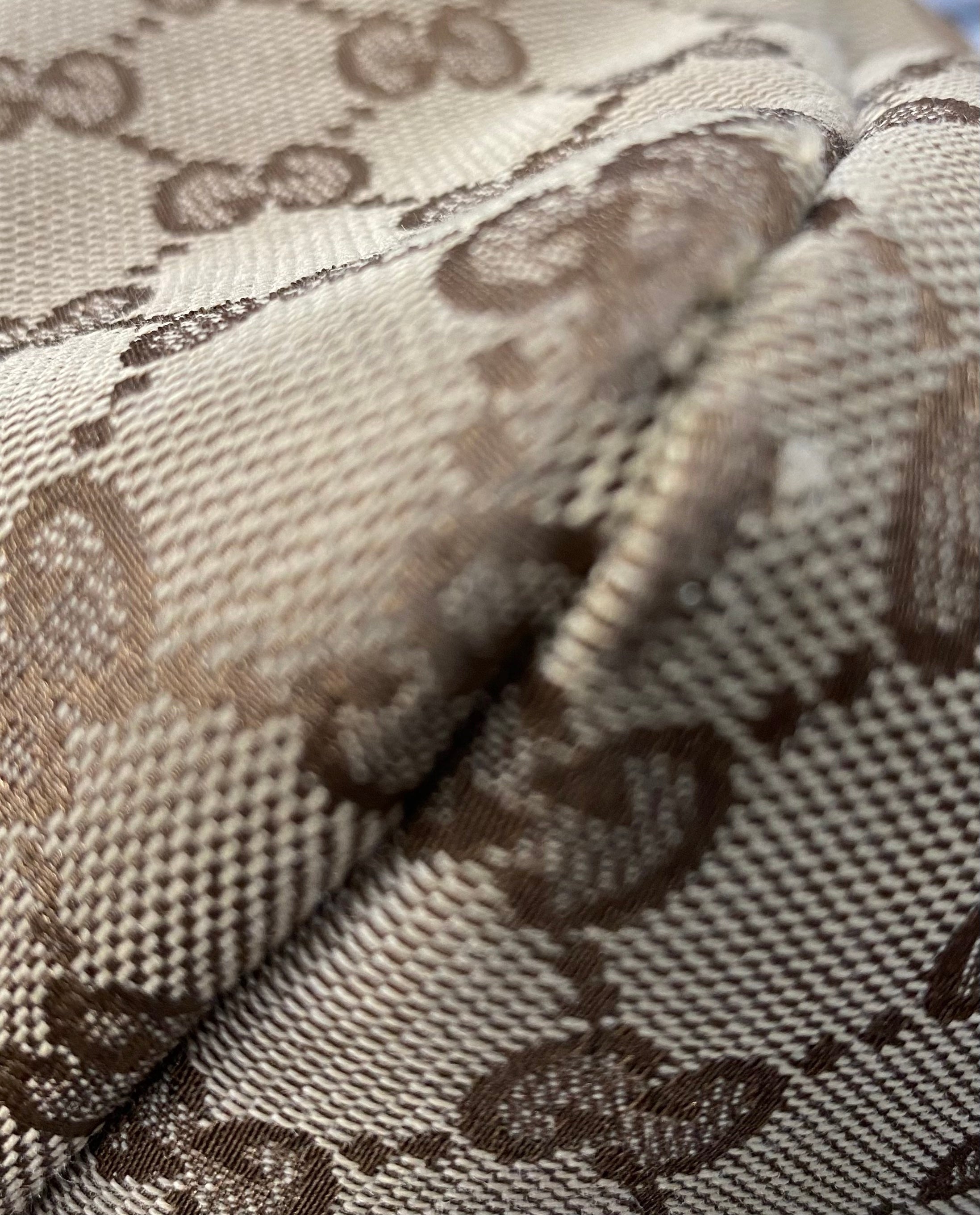 GUCCI GG MONOGRAM HORSEBIT CHAIN MEDIUM HOBO BAG